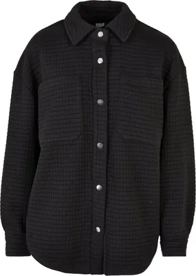 Produktbild von Urban Classics Ladies - Quilted Sweat Overshirt schwarz - L