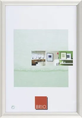 Produktbild von Ceanothe Bilderrahmen aus Aluminium, Farbe Silber, für Fotos im Format 10x15 cm