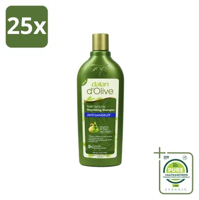 Produktbild von 25 x Dalan d'Olive Anti-Schuppen-Shampoo - Nährend - 400 ml - Großpackung - 25 Stücke