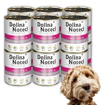 Produktbild von Dolina Noteci Premium Nassfutter für Hunde Pute 12x400g