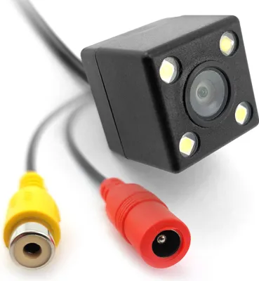 Zdjęcie produktu dla Kamera Cofania RCA CHINCH 4 LED Wspomaganie Parkowania do Ramki Tablicy
