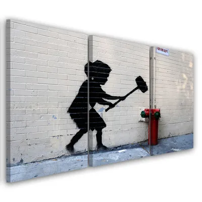 Produktbild von Triptychon auf leinwand graue abstraktionen 150x100 cm Feeby grau wandbild bereit zum aufhängen