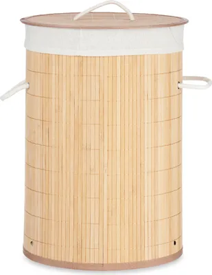 Zdjęcie produktu dla Bambusowy kosz na bieliznę COMFY PLACE, 48 l