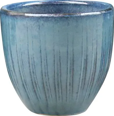 Produktbild von Pflanztopf FloraSelf Ton glasiert Ø 26,5 cm H 25,5 cm blau