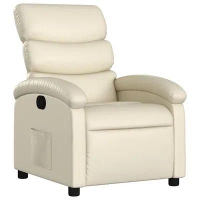 Produktbild von Sessel dkd-home-decor Relax Creme Kunstleder 70 x 92 x 99,5 cm mit manueller Liegefunktion
