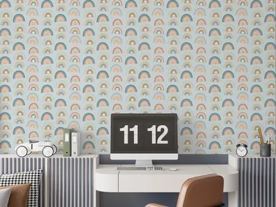 Zdjęcie produktu dla DECO WALLS fototapeta do pokoju dziecięcego kolorowe góry - wyjątkowa trwałość XXL 148x220 cm