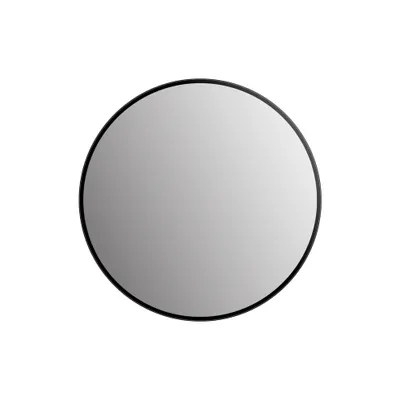 Obrázok produktu pre Okrúhle zrkadlo Talos Picasso ?ierne Ø 40 cm - s vysokokvalitným hliníkovým rámom pre štýlovú atmosféru - Perfektné okrúhle kúpe??ové zrkadlo, ktoré spája eleganciu a funk?nos?