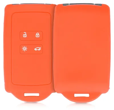 Produktbild von kwmobile Schlüsselhülle für Renault 4-Tasten Smartkey Autoschlüssel (nur Keyless Go) Hülle - Autoschlüssel Schlüssel Hülle aus Silikon -