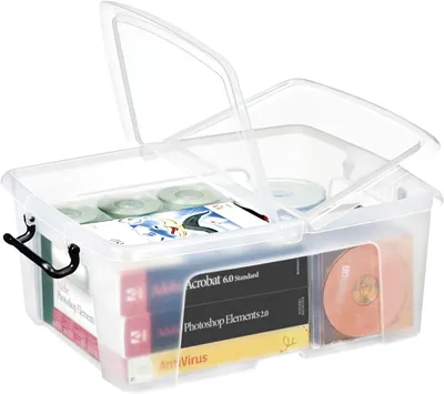Produktbild von Strata HW673, Aufbewahrungsbox, Transparent, Rechteckig, Polypropylen (PP), Einfarbig, Universal