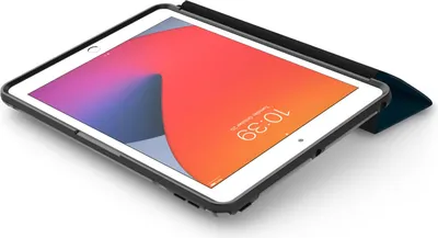 Immagine prodotto di OtterBox Cover Symmetry Folio Case per iPad 7th/8th/9th gen, antishock e cadute, custodia Folio protettiva sottile, testata a norme MIL-STD 810G, Blu, No pack retail