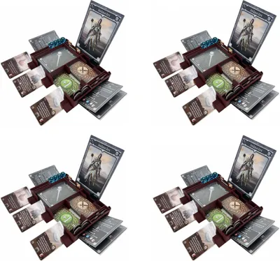 Produktbild von 4er Helden Dashboard Set für Gloomhaven und Pranken des Löwen