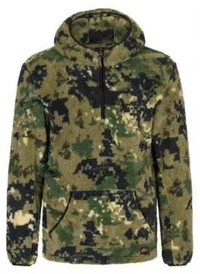 Produktbild von Fleece Hoodie Elvik Herren (phantomX Oliv) Größe 3XL