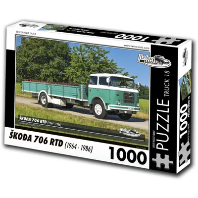 Obrázok produktu pre RETRO-AUTA Puzzle TRUCK Ä .18 Å koda 706 RTD ( 1964-1986) 1000 dielikov