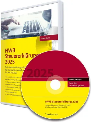 Produktbild von NWB Steuererklärung 2025 - 2-Platz-Lizenz