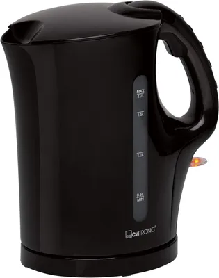 Produktbild von Elektrischer Wasserkocher 1,7 L, 2200 W, kabellos, Einhandbedienung, Sicherheitsklappdeckel, Wasserstandsanzeige, Kalkfilter, Überhitzungsschutz