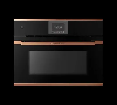 Küppersbusch Kompakt Mikrowellen-Backofen mit ökotherm®, TFT Display, Copper / Kupfer, CBM6550.0S DK6 Frontansicht geschlossen
