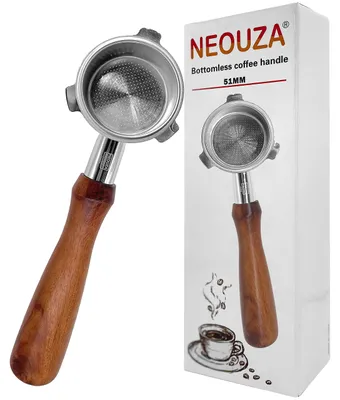 Bodenloser Espresso-Filterhalter 51 mm, Edelstahl, für Delonghi La Specialista