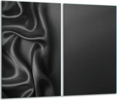 Produktbild von Herdabdeckplatten 2 teilig 30x52 Glaskeramikfeld Abdeckung Glas Leder