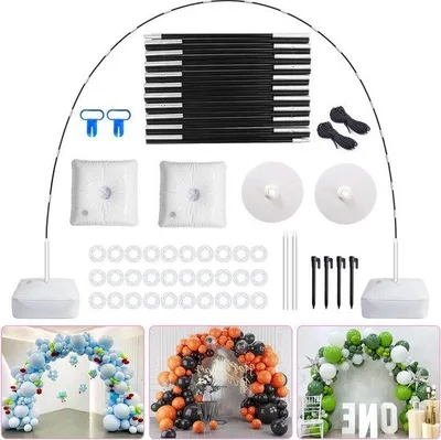 Produktbild von Famanu Ballonbogen Set 9FT - 10FT Breite mit Wasserfüllbarer Basis