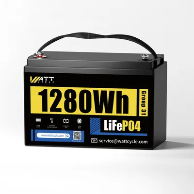 Obrázek produktu pro Lithiová baterie - LiFePO4 baterie - 12V, 100Ah - Více než 15 000 cyklů nabíjení. Vhodné pro obytné vozy a lodě