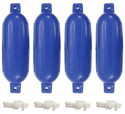 Produktbild von Bootsfender 4 Stk. Blau Ø 16x58 cm PVC