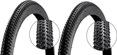 Zdjęcie produktu dla zestaw 2 opon rowerowych 26 cali 26x2.125 | Opona rowerowa MTB trekking | Opona zapasowa do rowerów górskich i miejskich | Niezawodne osiągi, łatwy montaż | Wytrzymały materiał zapobiegający przebiciom