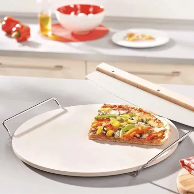Produktbild von Leifheit 3159 Pizzasteen Rond Met Mes