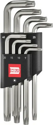 Produktbild von TORX® Winkelschraubendreher Set 8tlg., TX9–40 — Germany (INBUS® 74322)