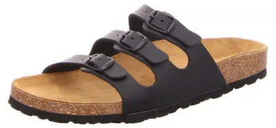 Produktbild von SCHUH OKAY Damen-Bio-Pantolette mit Tieffußbett Schwarz, Farbe:schwarz, EU Größe:39