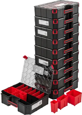 Obrázek produktu pro 10x box na sortiment 284x390x105 box na sortiment box na třídění hor plastů