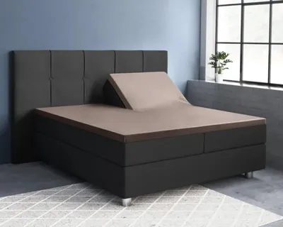 Produktbild von Primaviera Deluxe Split-Topper Satin Spannbettlaken Taupe 180 x 220 cm