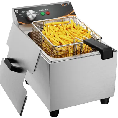 Imagen del producto de Freidora eléctrica - Capacidad de 8 litros - Potencia de 3000 vatios - Acero inoxidable