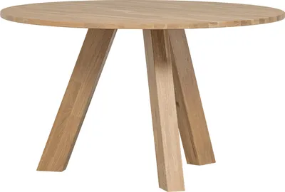 Produktbild von WOOOD Rhonda Esstisch Rund aus Eichenholz, Braun, Ø 129 cm