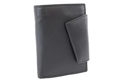 Produktbild von LEAS Damenbörse im Hochformat mit RFID Schutz Echt-Leder, schwarz Ladies-Collection''