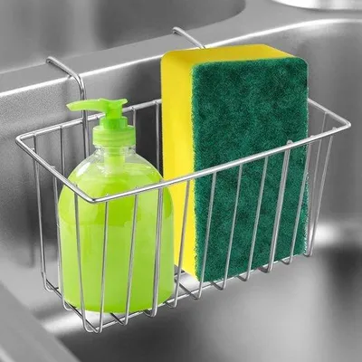 Produktbild von ADERTOS Schwammhalterung für Spüle, Küche, Schwammhalter aus Edelstahl 304, Schwammhalter, Spüle, Küche, Schwammhalter, Küche, Abtropfgestell, für