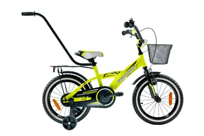 Zdjęcie produktu dla ROWER DZIECIĘCY BMX 16 BOY GERMINA rowerek z kółkami bocznymi i prowadnikiem