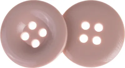 Image de Bouton - lot de 3 pièces - 25 mm (diamètre) - Rose
