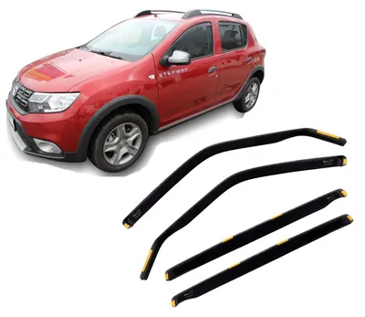 Immagine prodotto di Deflettori Aria Per Dacia Sandero 2 2013-2020 Set 4 Pezzi