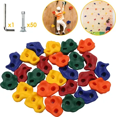 Immagine prodotto di Jopassy 30X prese da arrampicata per torre da gioco fino a 200 kg parete da arrampicata pietre da arrampicata