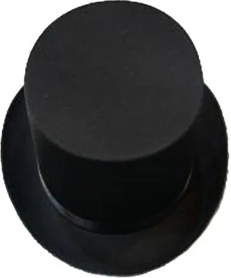 Produktbild von Zylinder Hut für Erwachsene, schwarz, Gr. 59