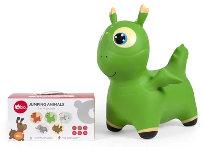 Obrázok produktu pre Hračka so skákacími zvieratami - Zelený dinosaurus pre deti