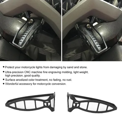 Produktbild von 2 Stücke LED Blinker Licht Schutz Abdeckung Gehäuse Motorrad Umbau für R1200GS