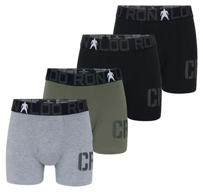 Produktbild von CR7 Cristiano Ronaldo Jungen Boxer Trunk 4-Pack mehrfarbig - Größe 13/15