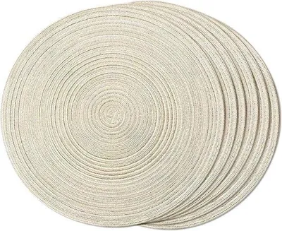 Obrázok produktu pre Sada 6 podtáciek tkaných, priemer 38 cm – odolné voči teplu a vhodné do umývačky