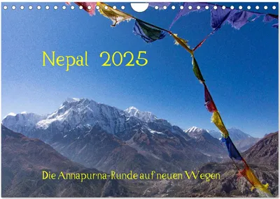 Produktbild von NEPAL - rund um die Annapurna (Wandkalender 2025 DIN A4 quer), CALVENDO Monatskalender