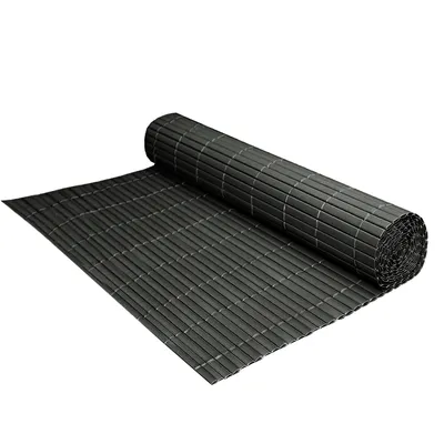 Produktbild von LZQ 120x400cm Sichtschutzmatte PVC Bambus Sichtschutz Garten Sichtschutzzaun Balkon Zaun Windschutz Balkonverkleidung Anthrazit