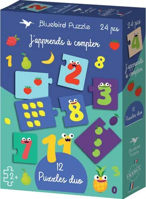 Produktbild von Bluebird Puzzle Lernpuzzle - Duo Puzzle Zählen lernen - 24 Teile