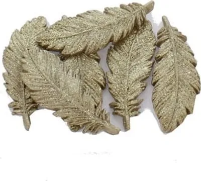 Obrázok produktu pre Rozptylová dekorácia - perie - cca 5,5 x 2 cm - 6 kusov