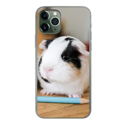 Produktbild von MuchoWow® Handyhülle Schutzhülle Hülle für iPhone 11 Pro Entzückende Baby-Meerschweinchen Silikon Softcase Handy Hülle - Handy