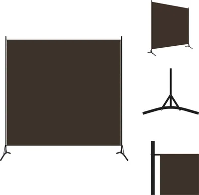Obrázok produktu pre vidaXL 1-dielny rozdeľovač izieb hnedý 175x180 cm - Rozdeľovač izieb